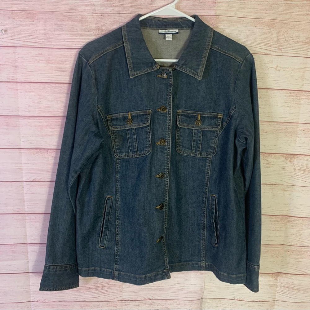 Croft & Barrow Denim‎ Shirt Jacket Size Small